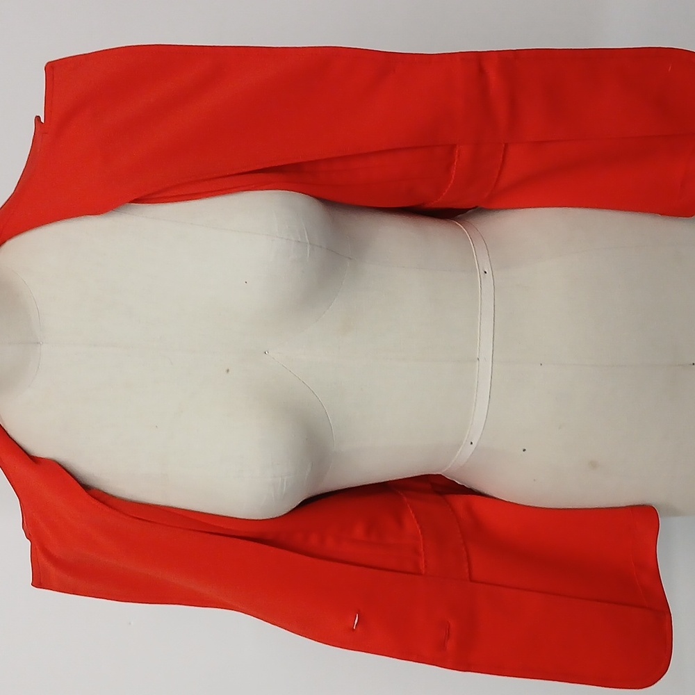 Vintage Red Polyester Blazer / Handmade / MINT - Picture 7 of 7